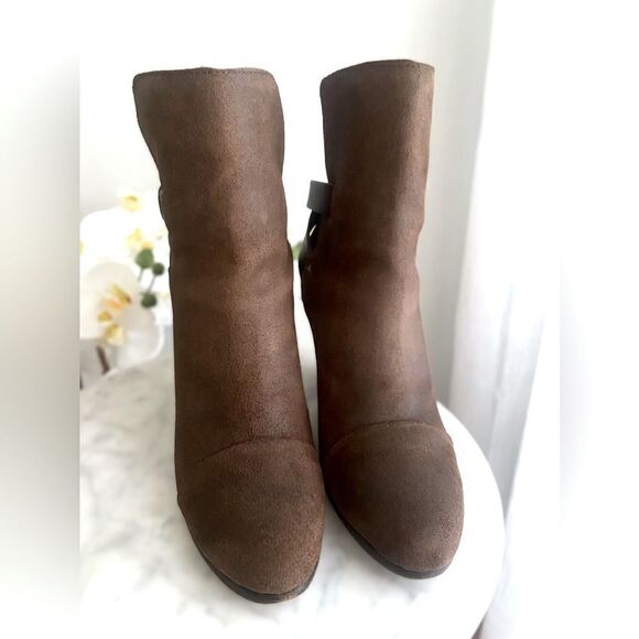 RAG & BONE Kinsey Distressed Leather Ankle Boots Size 41 US 11 - Picture 3 of 14